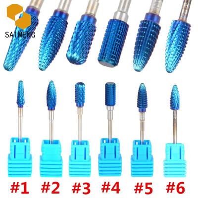 China Good Quality Rainbow/Blue Tungsten Carbide Nail Drill Bit 3/32