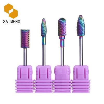 China Good Quality Rainbow Tree Shape Tungsten Carbide Nail Drill Bit 3/32