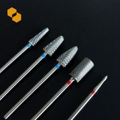 China Nail Art Nail Polishing Saimeng Tungsten Carbide Nail Drill Bit For Nail Beauty for sale