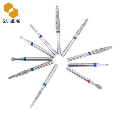 China High Quality Hot Sale FG Saimeng Diamond Desktop Orthodontic Dental Teeth For Dental Handpiece Dental Lab for sale