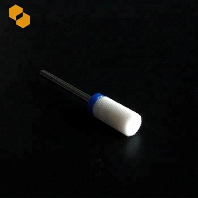 China SAIMENG Medium Barrel Shape Manicure Nail Drill Bit Ceramic Crack Nail Drill Bit for sale