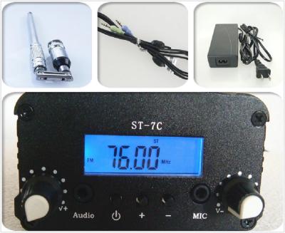 China 7 watt fm transmitter audio equipment used fm broadcast transmitters manufacturer factory ST-7C TNC for sale