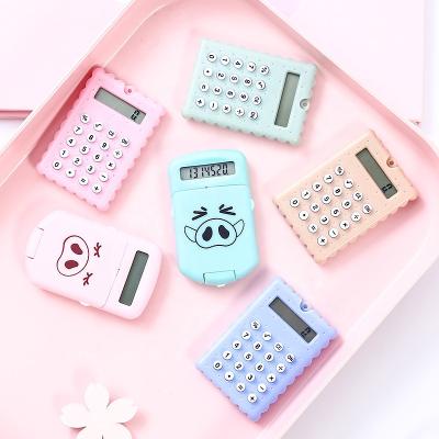 China Innovative cute mini portable desktop /school scientific calculator with button cell for promotional gift for sale