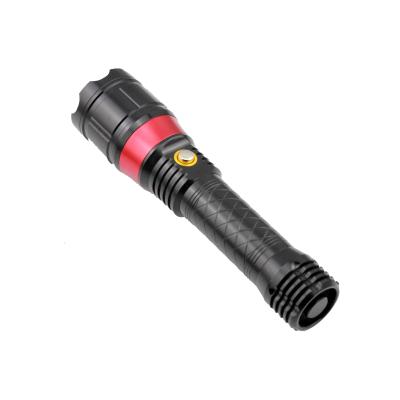 China Strong Light Focus Laser Flashlight For Hunter Diging For Dark Environment Laser Indicator LED Focus Light for sale