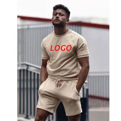 China IVY Trending Products Breathable 2021 Custom Khaki Plus Size Summer Jogging Workout Apparel Yoga Men New Arrivals Short Set for sale