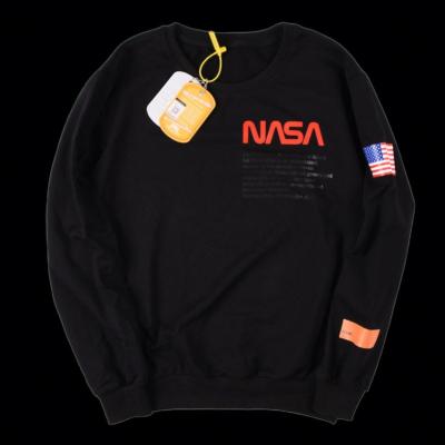 China IVY High Quality Fashion Luxury Viable Sublimation Sleeve Soft Thick Oversized NASA Logo Fitness Sweatshirt Clothing for sale