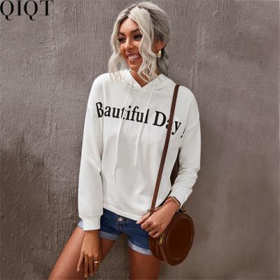 China Fashion Casual Women's Hoodies Sweater Anti-pilling Loose Sweatshirts IVY Best Design Letter Print for sale