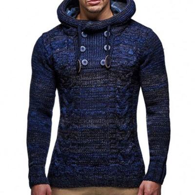 China 2021 New Breathable Hot Selling Fashionable Knitted Sweater Men's Hoodies Knit Sweater Mens Clothing Sweaters For Men for sale