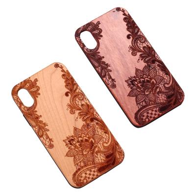 China Shockproof Made in China Fashion Design Shockproof TPU Wood Carving Phone Case For Iphone 13 for sale