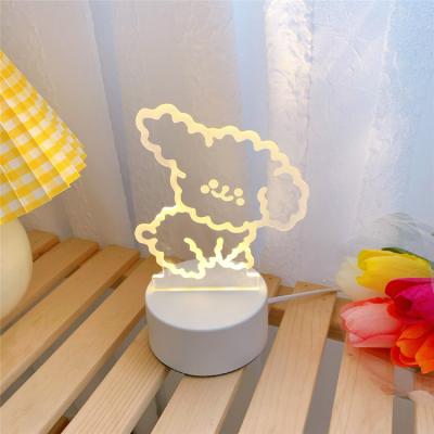 China Cute Girly Cute Animal Adjustable Light Source Atmosphere Heart Light Girly Gift for sale