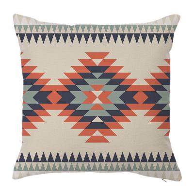 China Hotel Pillowcase Boho Pillow Cushion Colorful Geometric Canvas Pillowcase for sale