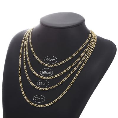 China Hot Selling Men's Fashion Gold Necklace Chain Personalized Simple Wild Punk Jewelry for sale