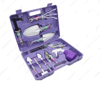 China Ten-piece Plastic Box Home Garden Tool / Printing 10 Pieces Garden Set / Affordable Tool Kit for sale