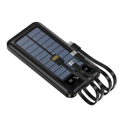 China Solar Panel Charging Solar Power Bank 20000mah Power Banks LED Charger Portable External Battery PowerBank10000mah for sale