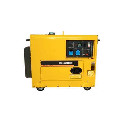 China Portable China Made Silent Inverter Generator Gasoline Dynamo 6kva 5.5kw Silent Diesel Generators for sale