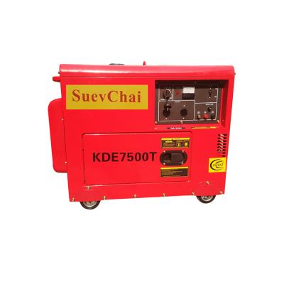 China Portable Professional Manufacturer Silent Diesel Generator 6kva 5kw Low Diesel Generator Price for sale