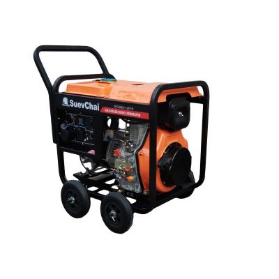 China Keenpenz 6kw 6kva portable best selling open frame portable diesel generator with 9 inch wheels for sale