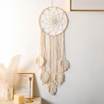 China Wholesale Modern Home Bohemia Handwoven Study Dream Catcher Handwoven INS Wall Hanging Gift Decoration Bedroom Catcher Feather for sale