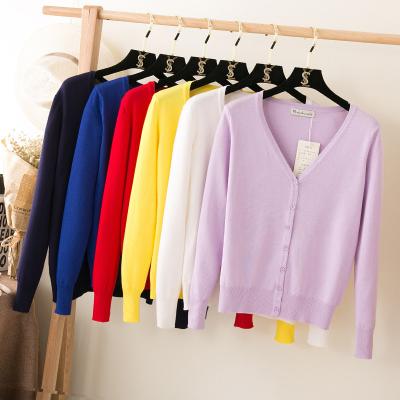 China 2021 New Arrival Women Sweater Jumper Fashion Soft Long Sleeve Cardigan Sweaters Anti-wrinkle With Button Classic Knit Cardigan for sale