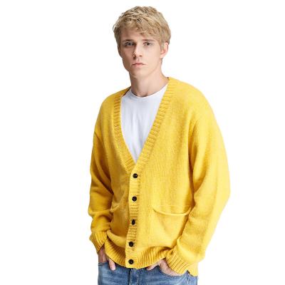 China 2021 Anti-wrinkle OEM wholesale new design fashion casual men's cardigan knitted sweater for sale