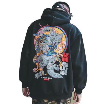 China Anti-wrinkle Sweatsuit custom anime hoodies men oversized embroidery hoodie graphic anime for sale