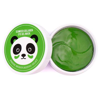 China Anti-Puffiness Private Label Eye Patches Hyloronic Seaweed Moisturizing Aloe Vera Eye Mask for sale