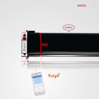 China KT3EQA-Tuya automatic motorized tubular motor in wifi Alexa control home minimalist KECO Google electric smart curtain motor for sale