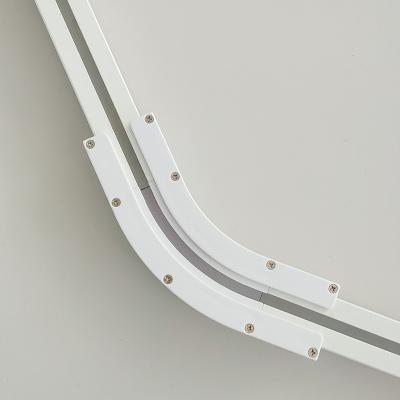 China Minimalist KECO curved curtain track connector 135 degree applicable to automatic curtain track and smart motorized curtain track for sale