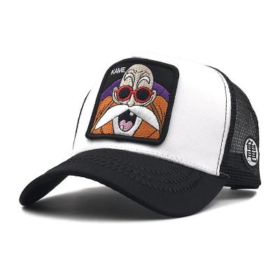 China COMMON Summer Dragon Ball Series Peaked Cap Net Hat Embroidered Vegeta Baseball Cap for sale