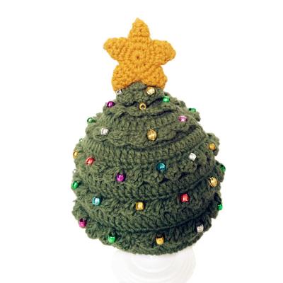 China New Autumn And Winter Party Parent-child Hat Western Warm Woolen Christmas Tree Hat Gift for sale