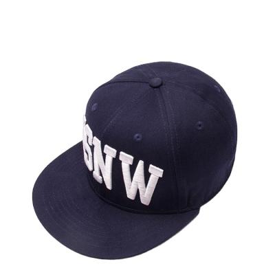 China COMMON new three-dimensional embroidery white logo hip hop snapback hat for men and women for sale