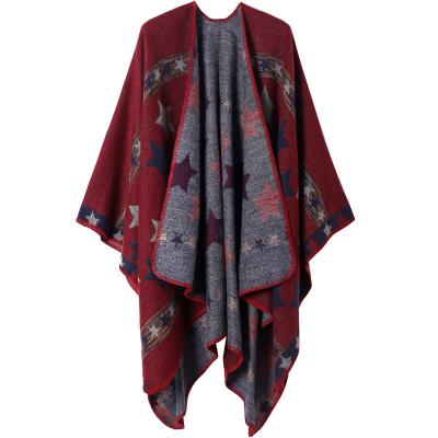 China Daily Manufacturers Supply Jacquard Winter Cashmere New Acrylic Woven Shawl for sale