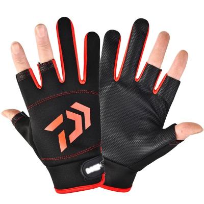 China Summer Unisex Breathable Non-slip Exposed Spring And Three-finger Outdoor Sports Fishing Gloves Wholesale for sale