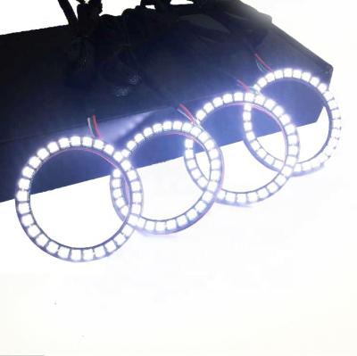 China High Quality 7 Inch Long Life RGB LED Angel Eyes Headlight 50W Work Light Headlight For Off-Road Vehicle for sale