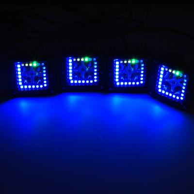 China Led Work Light High Power Led Pods RGB White Led Work Flashing Light for sale