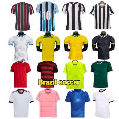 China Brazil Clubs Soccer Jerseys Brazil Soccer Tank Tops Breathable Quick Dry Comfortable Comfortable Soccer Tank Tops for sale