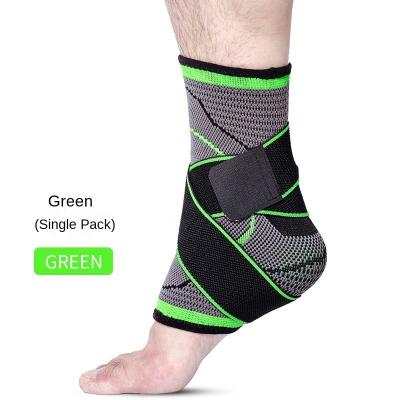 China Keep Warm And Protect Ankle Joint Design Free Sample Factory Price New Nylon Ankle Support Ankle Bandage Compression Sleeves Basic Brace Bag Green for sale