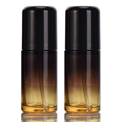 China Cosmetic Novelty Sustainable Pe Plastic Airless Spray Bottle With Oval Cap Cosmetics for sale