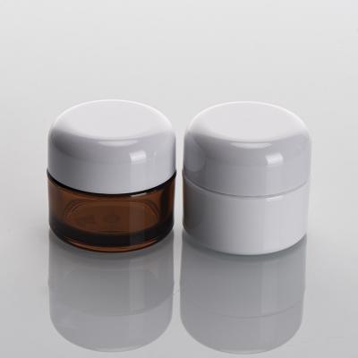 China Skin Care Serum Factory Direct Recycled Small Round Plastic Skin Eye Cream Packaging Jar Container With Lid for sale