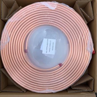 China Air condition or refrigerator c10100 c11000 c12200 refrigeration copper tube copper pipes air conditioner copper tubing coil for sale