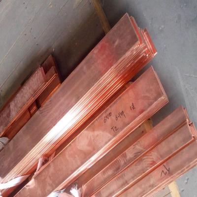 China Earth System 99.9% Pure Flat Bar Copper Copper Bus Bar Grounding Copper Flat Bar for sale