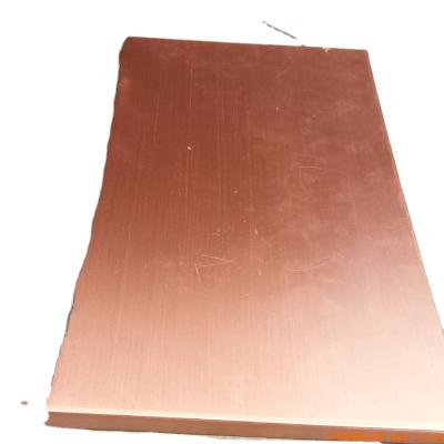 China Industrial 6mm Thickness 99.9% Copper Sheet Copper Plate Price 1000*2000mm for sale