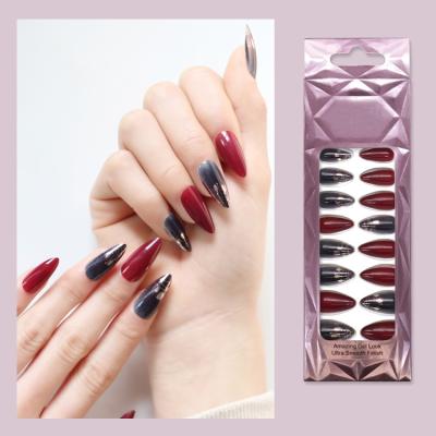 China Easy Apply Available in Large Quantities False Nails Tip Sets Long Design for sale