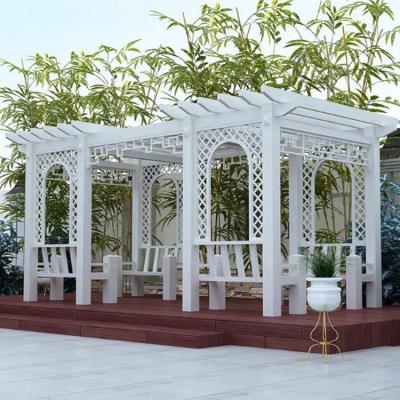 China Easily Assembled Outdoor Aluminum Waterproof Pergola Tent Louvered Roof for sale