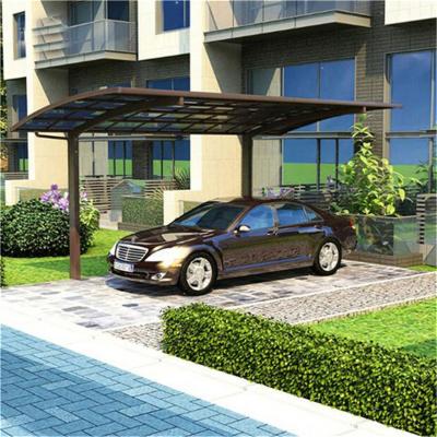 China Balcony Factory Supply Outdoor Double Garage Parking Lots Powder Coated Sun Roof Tent Awning for sale