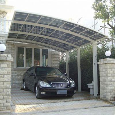 China Hot Selling Car Parking Product 3D Wood High Density Grain Processing Outdoor Garage Canopy Aluminum Car Parking Lot 1 for sale