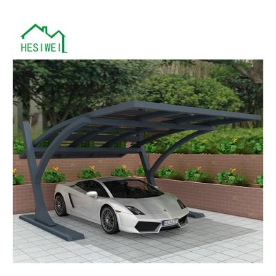 China Wind And Rain Resistant Polycarbonate Covering Retractable Sheet Car Park Shed Awning for sale