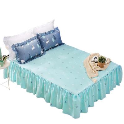 China Home Bed Cotton Bed Skirt Ruffled Sheet for sale