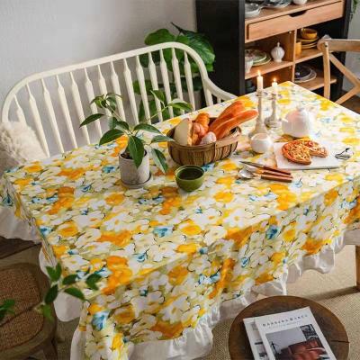 China Factory-made rectangle modern minimalist cotton printing of the various and office cover tablecloth party linen tablecloth for sale