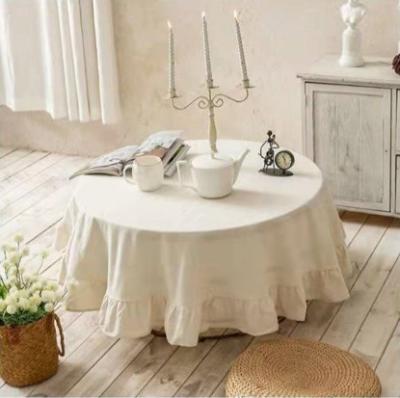 China Nordic Original Design Sense Of Luxury Cotton And Linen Table Cloth Round Cloth Table Cloths Wedding With Great Price for sale